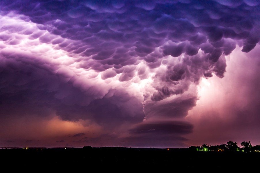 Storm At Sunset In Nebraska